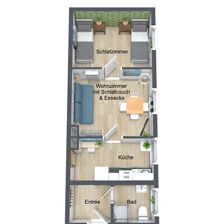Dschungel Apartment, Netflix, Sonos, Nahe Messe Duesseldorf, Helios Klinik, Innenstadt Appartement