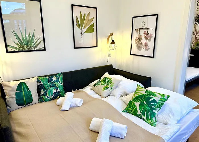 Apartmán Dschungel Apartment, Netflix, Sonos, Nahe Messe Duesseldorf, Helios Klinik, Innenstadt